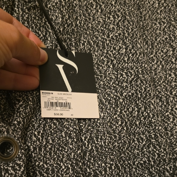 Simply Vera Vera Wang Charcoal and Black Mini Dress - Picture 7 of 7